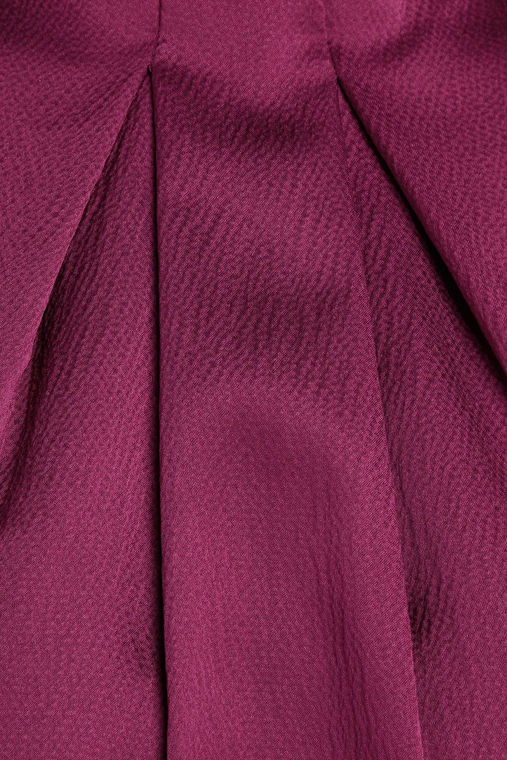 SALONI Michelle hammered silk-satin halterneck maxi dress