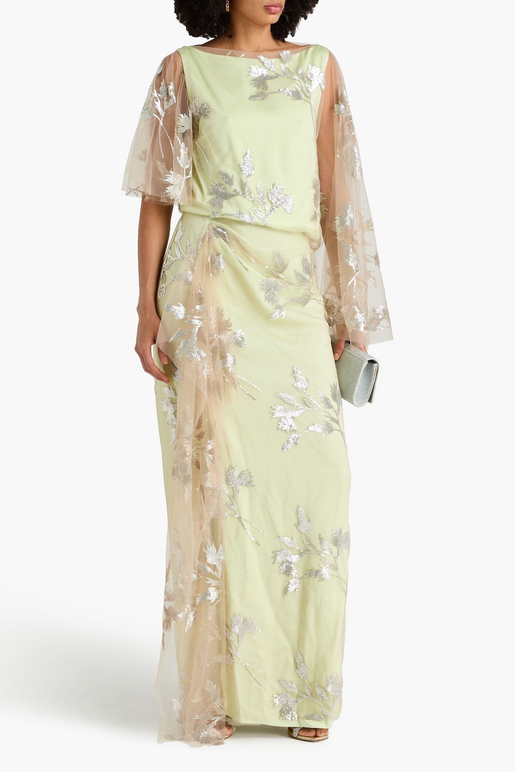 ERDEM Layered sequin-embellished tulle gown