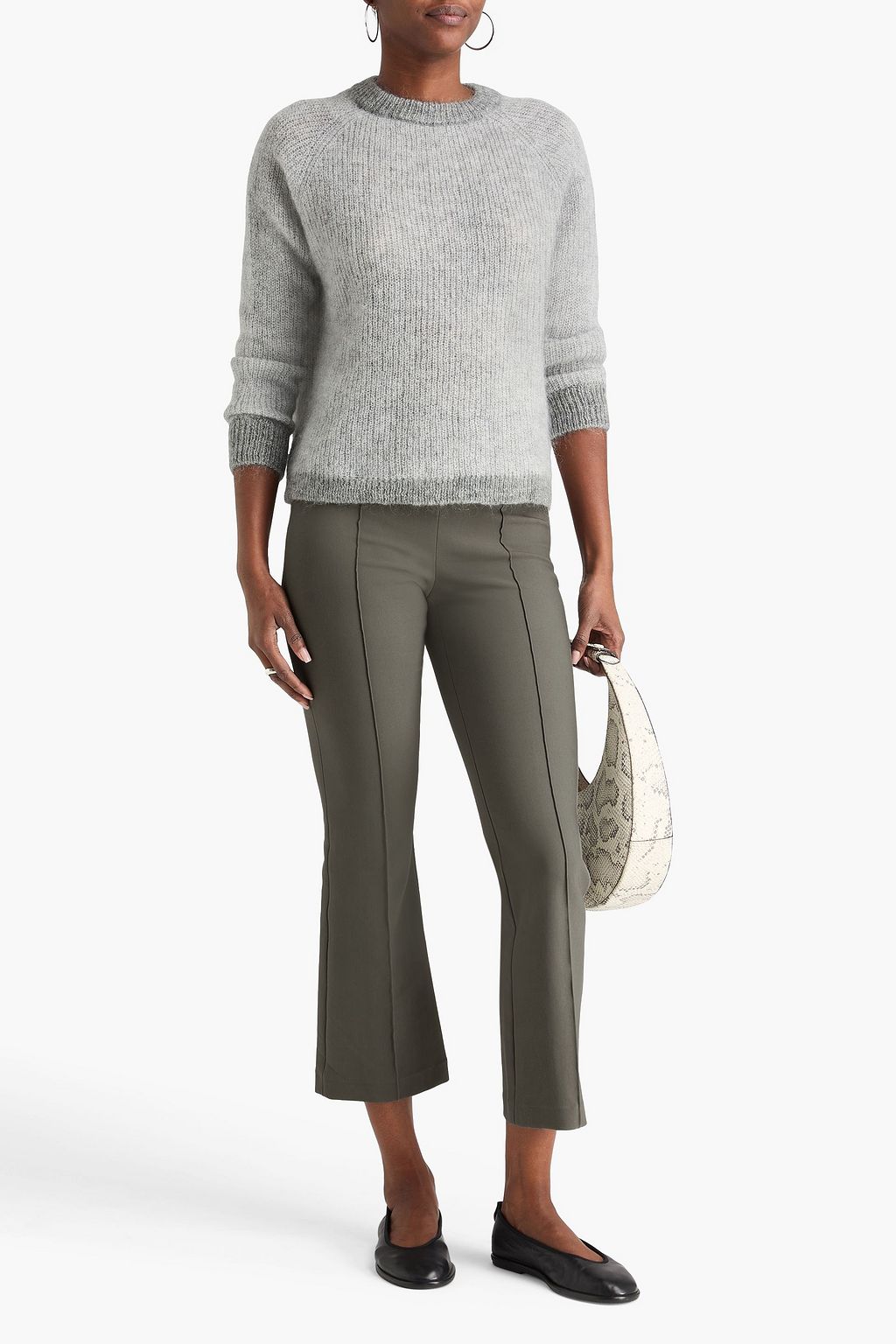 VINCE. Stretch-jersey kick-flare pants