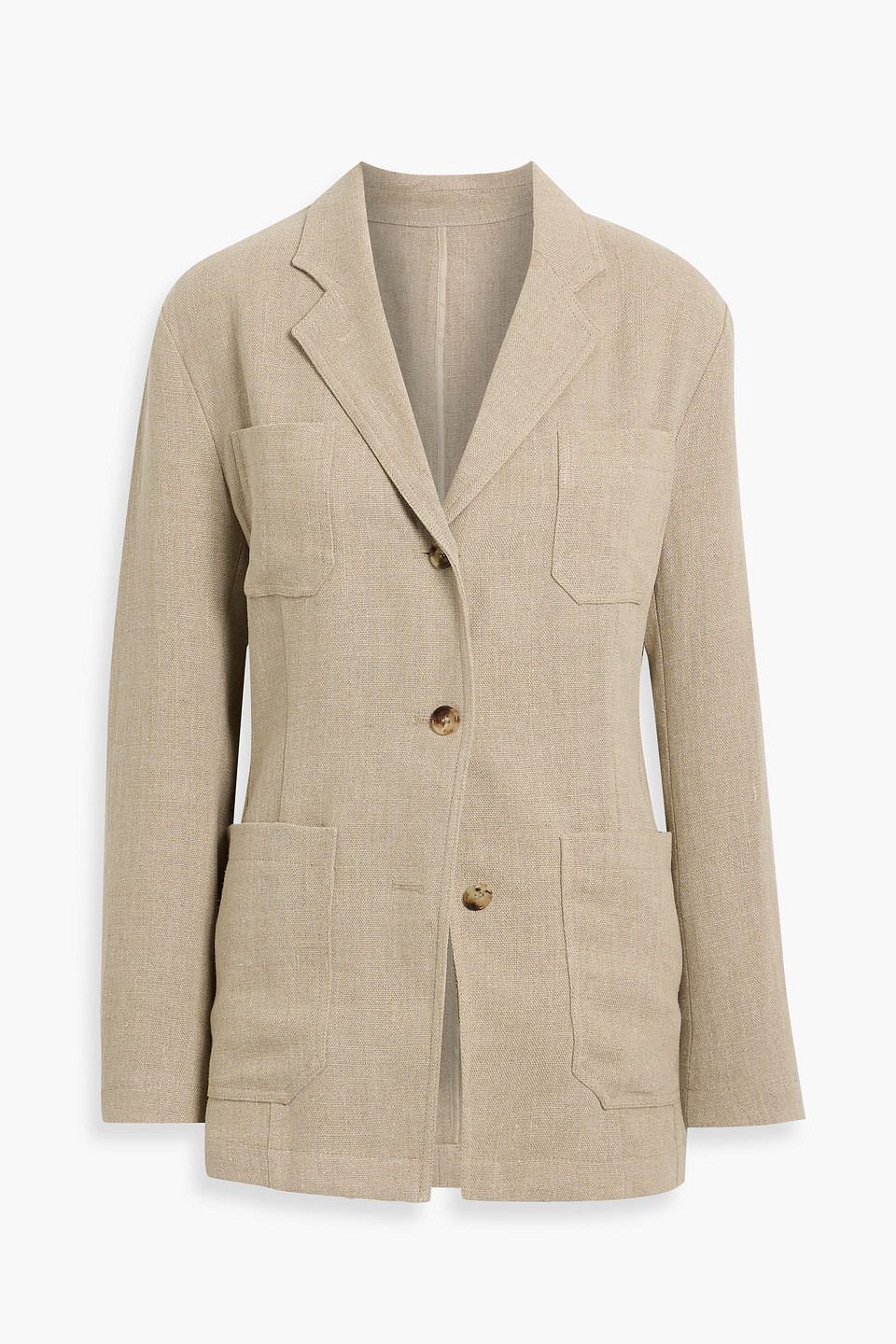 Totême Linen-canvas Blazer In Neutral