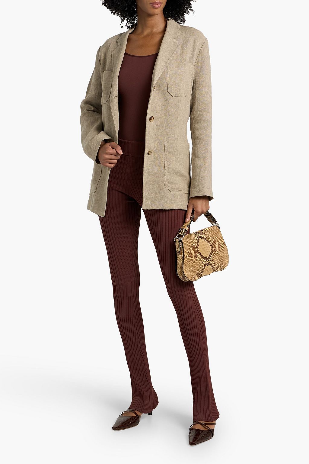 TOTEME Linen-canvas blazer