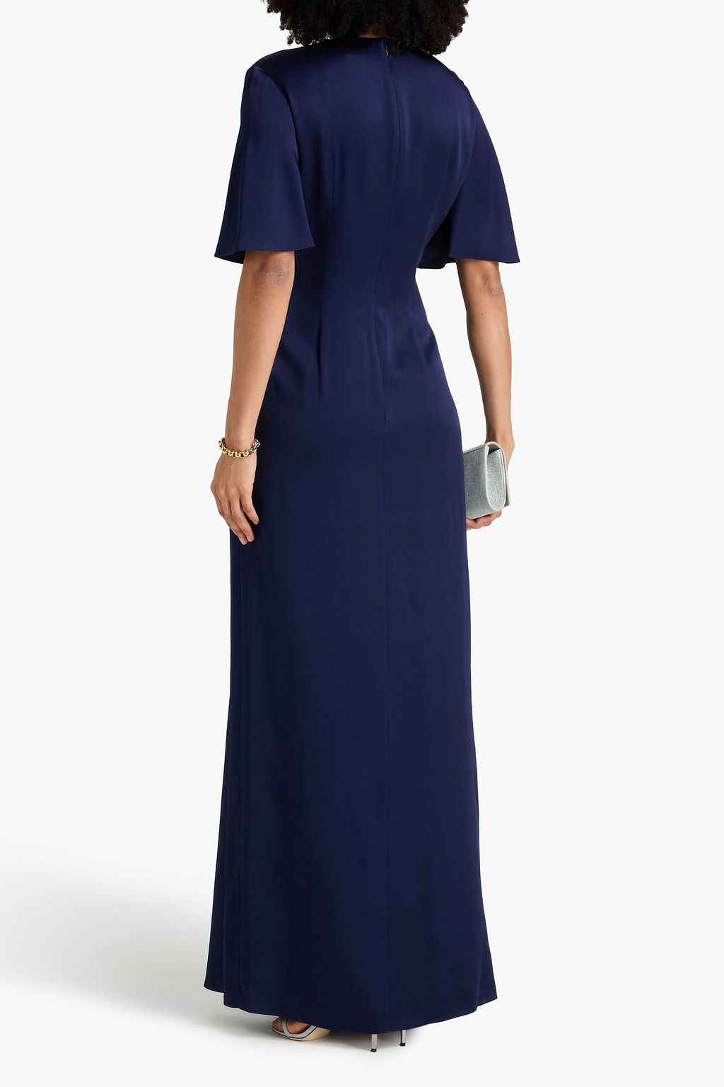 ERDEM Embellished satin-crepe gown