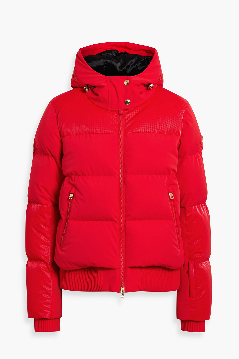 Bogner Bond10 Quilted Ripstop-paneled Down Ski Jacket In Red
