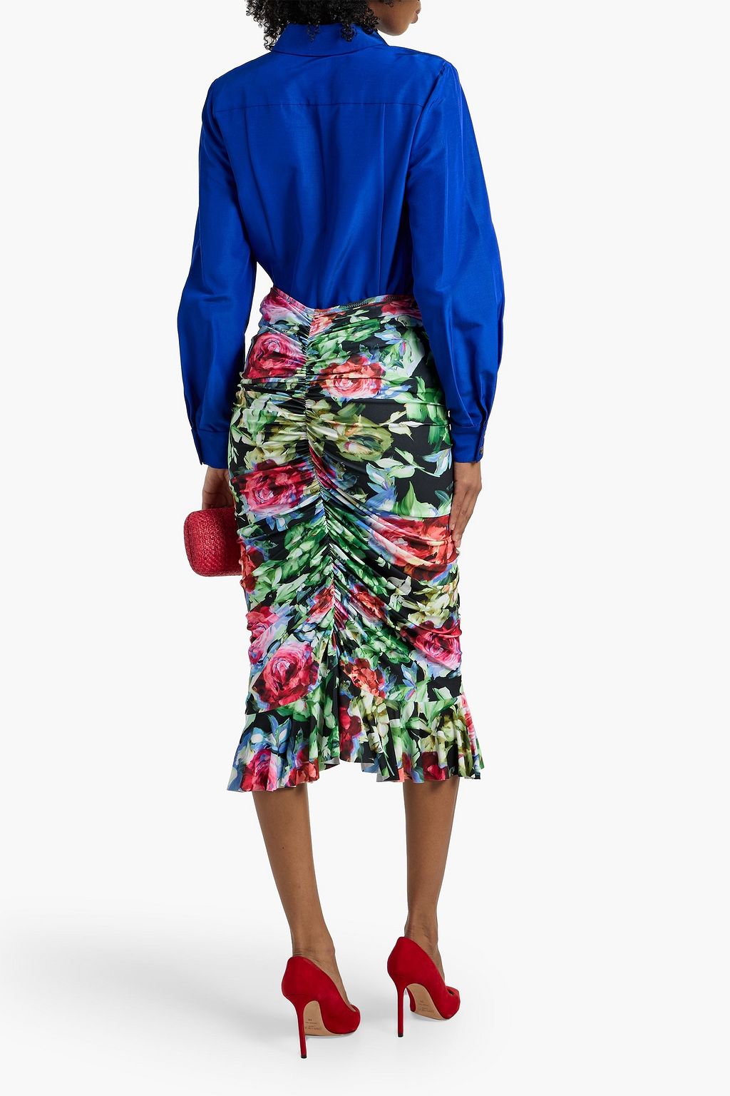 CAROLINA HERRERA Cotton-blend faille shirt