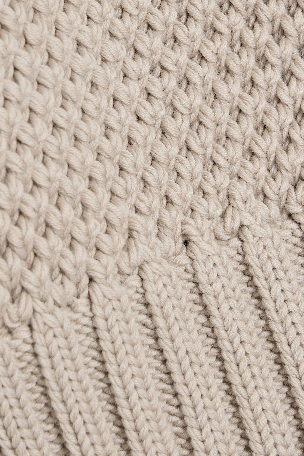 VERONICA DE PIANTE Alba textured-knit merino wool turtleneck sweater