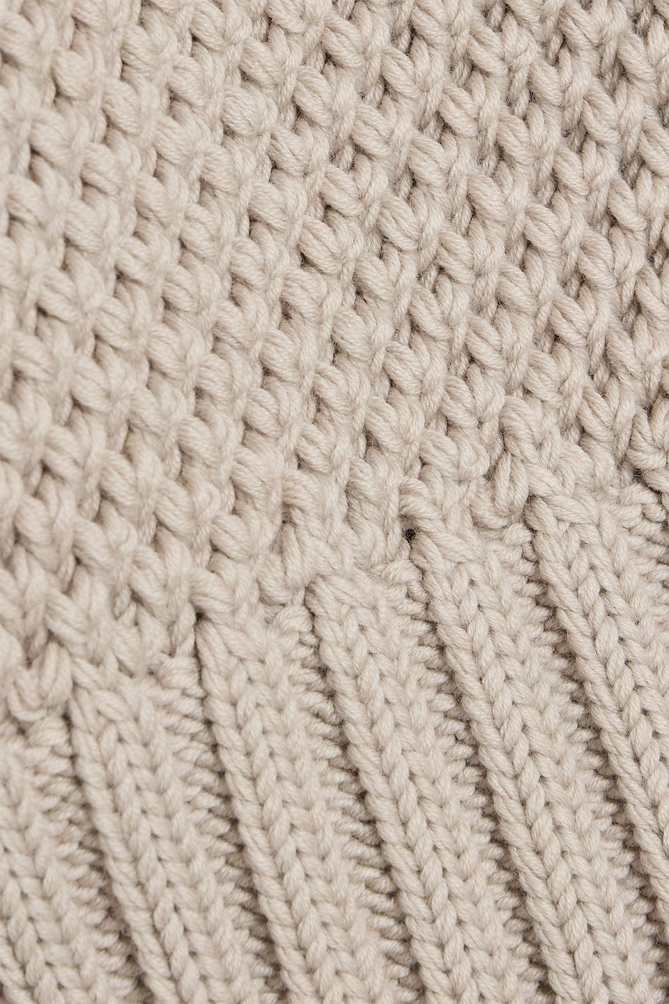 Veronica De Piante Alba Textured-knit Merino Wool Turtleneck Sweater In Neutral