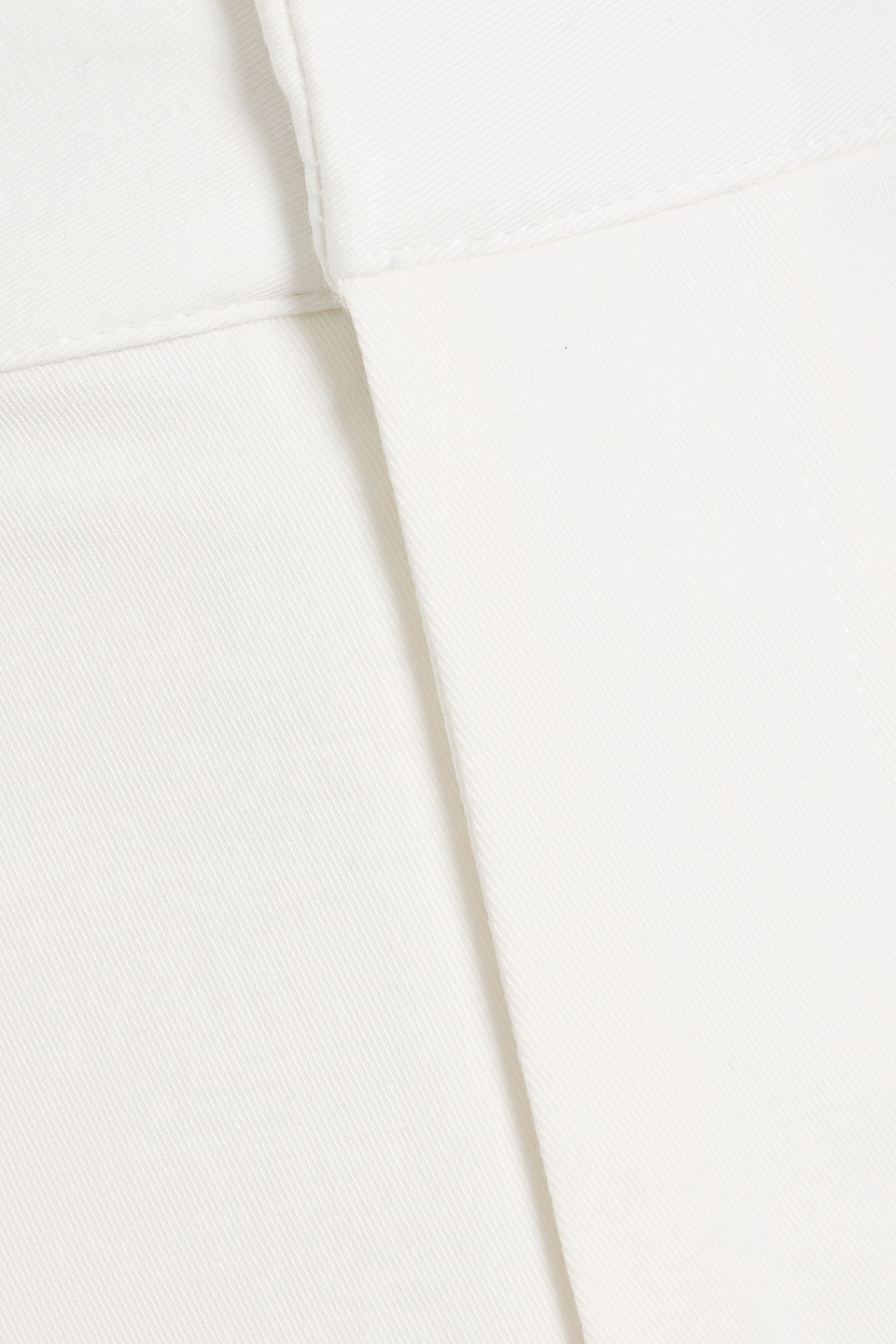 Alice And Olivia Dylan Lyocell-blend Twill Wide-leg Pants In White