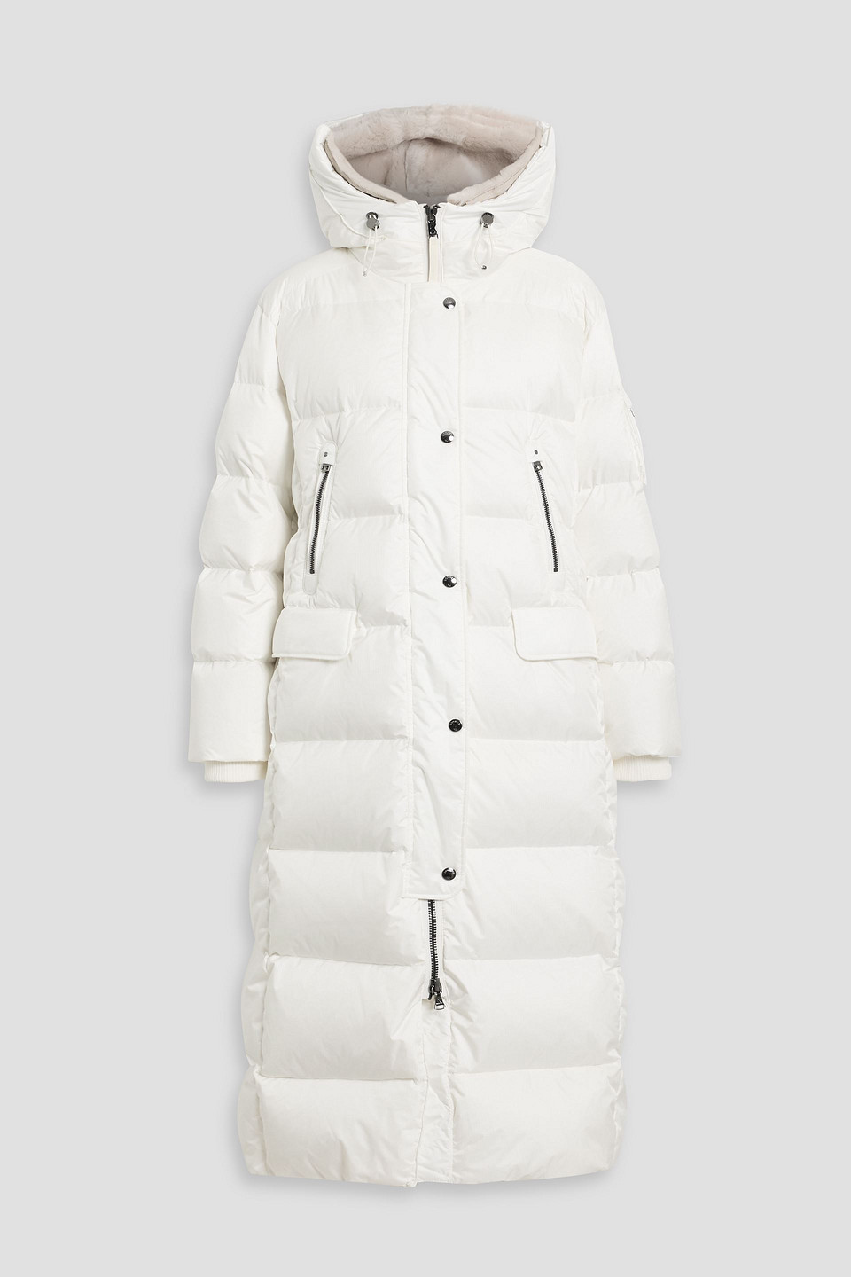 Bogner Jonna Quilted Ripstop Hooded Down Jacket In White