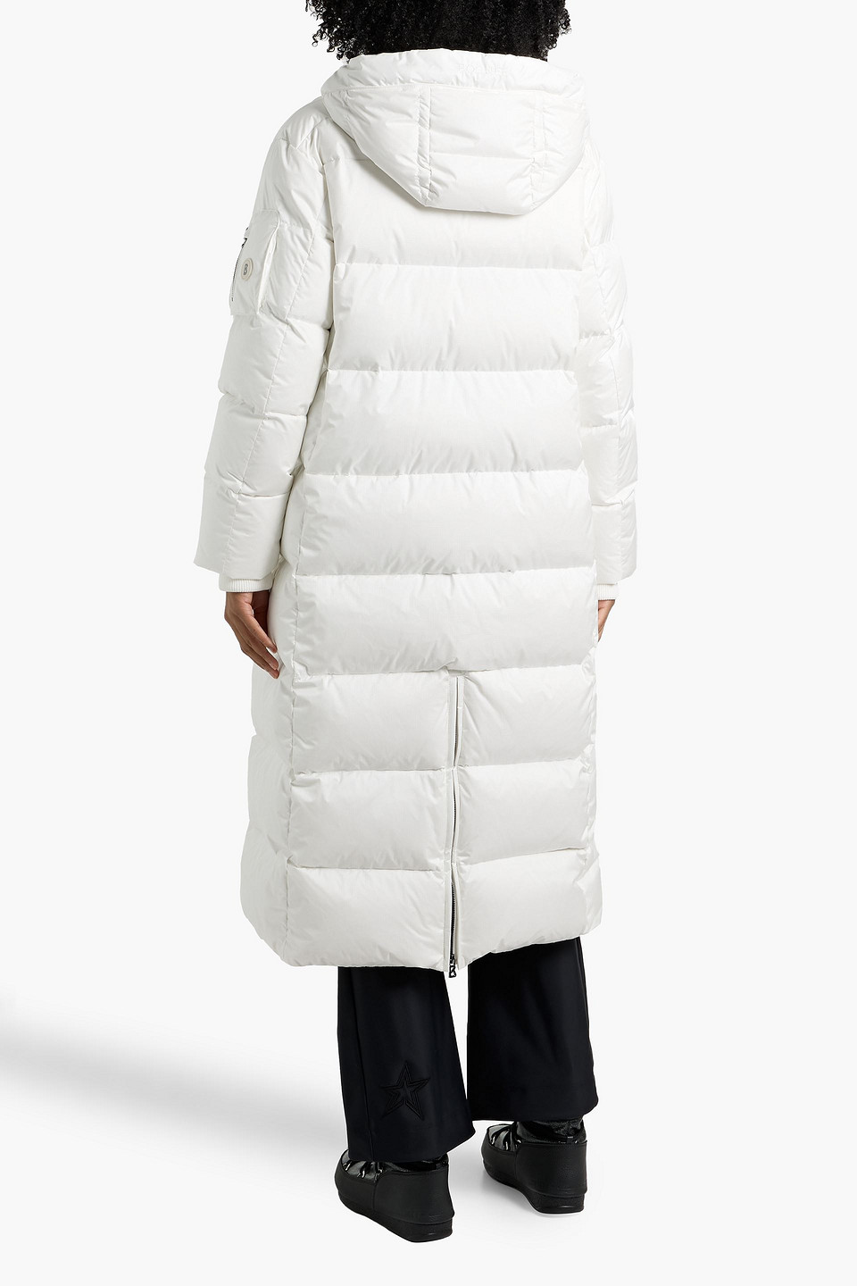 Bogner Jonna Quilted Ripstop Hooded Down Jacket In White