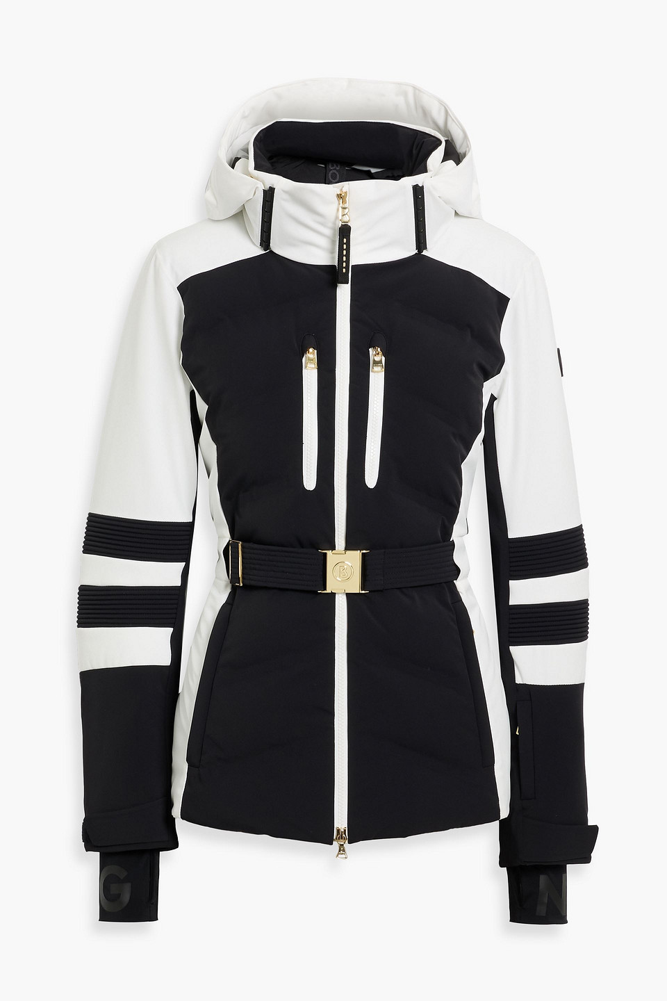 Bogner Kira Quilted Two-tone Ski Jacket In Black