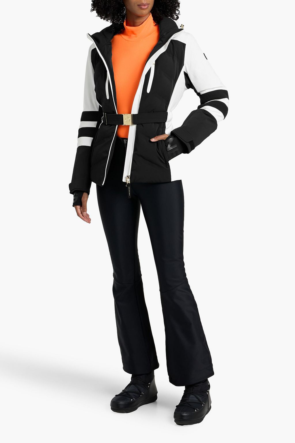 BOGNER Kira quilted two-tone ski jacket