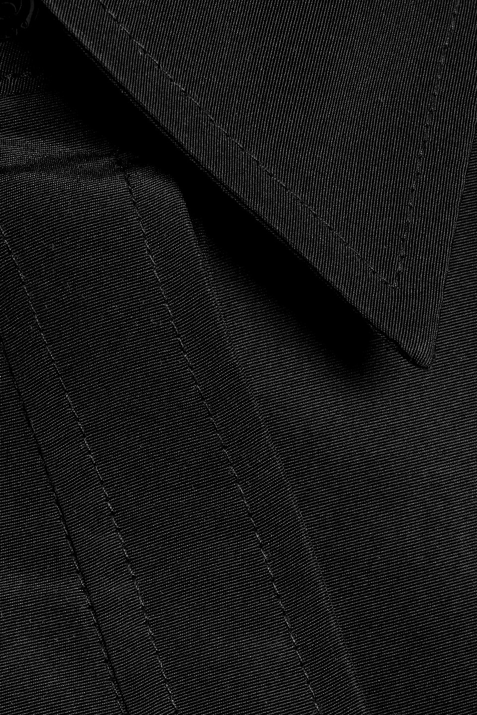 Carolina Herrera Silk-faille Maxi Shirt Dress In Black