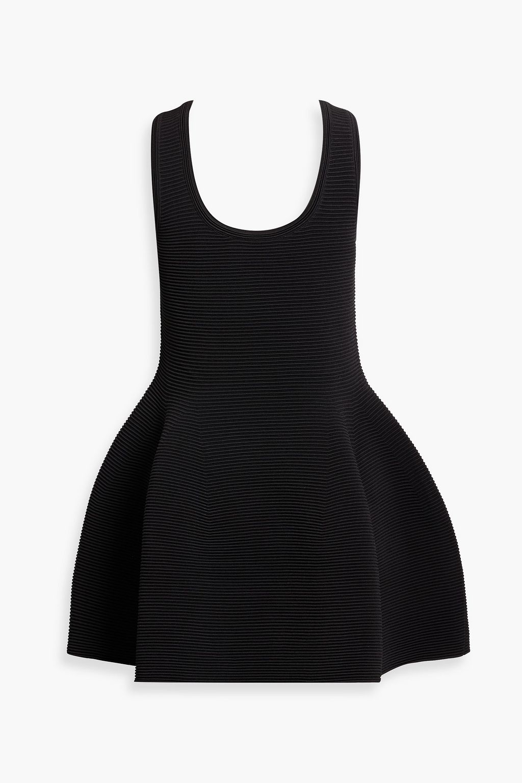 SIMKHAI Larina flared ribbed-knit mini dress