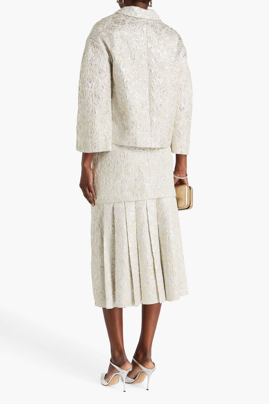 ERDEM Metallic brocade blazer