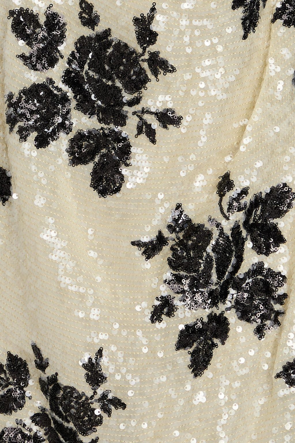 ERDEM Draped sequined georgette gown