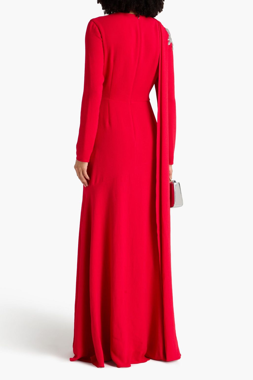 ERDEM Cutout crystal-embellished crepe gown