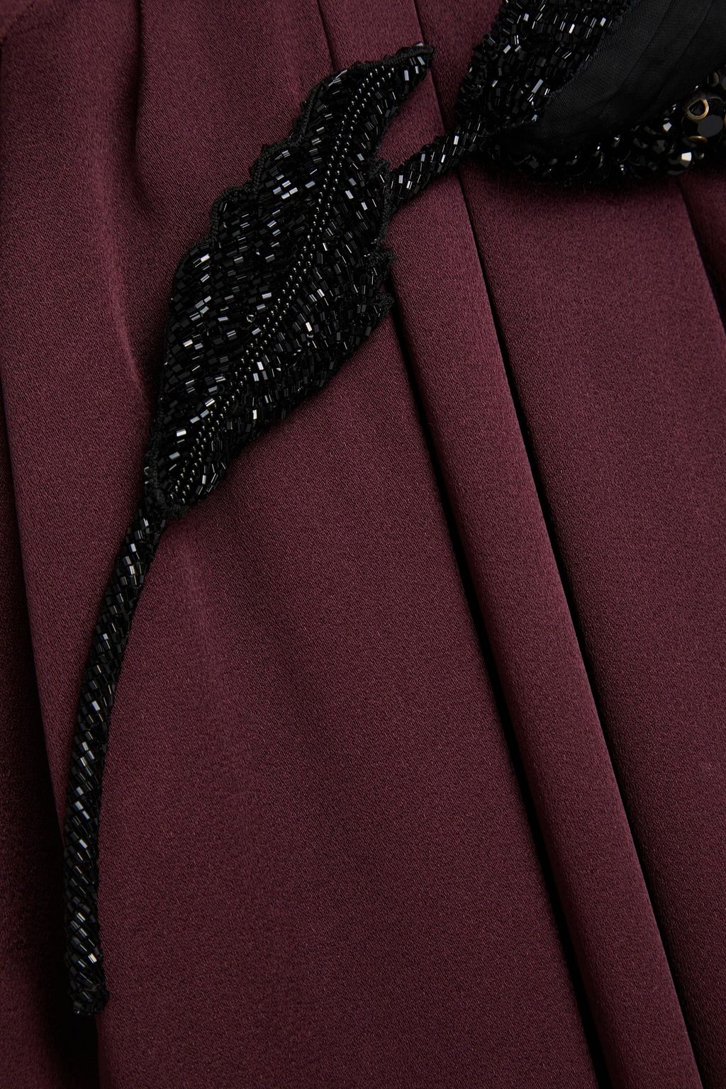 ERDEM Strapless embellished satin-crepe gown