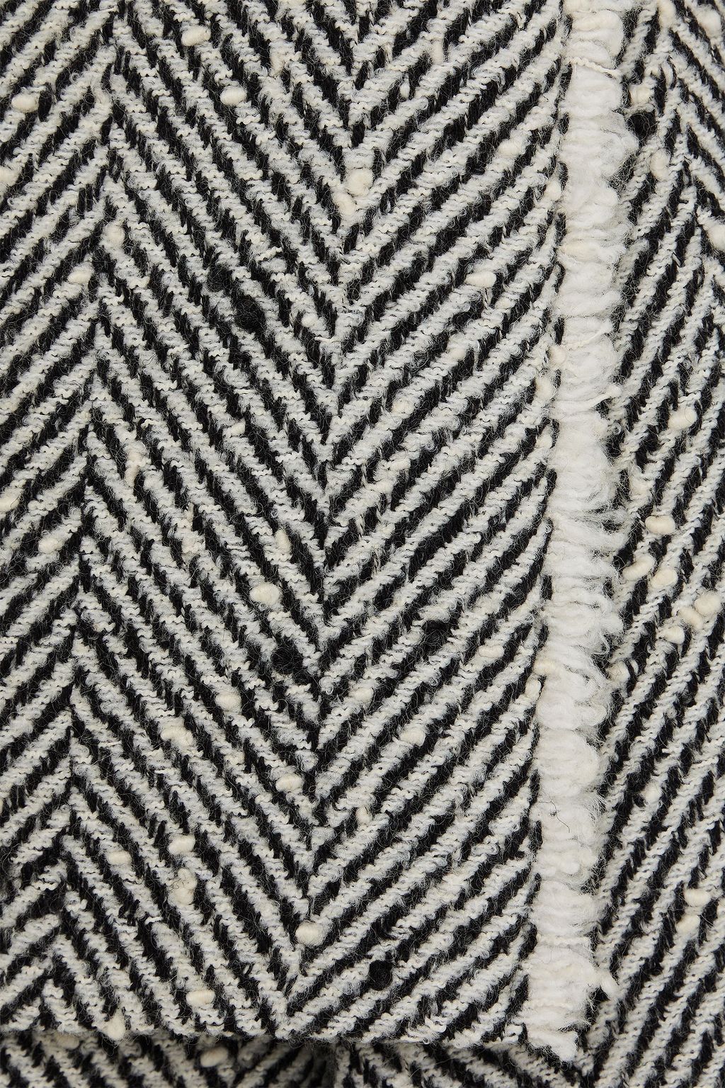 ERDEM Cropped double-breasted herringbone bouclé-tweed jacket