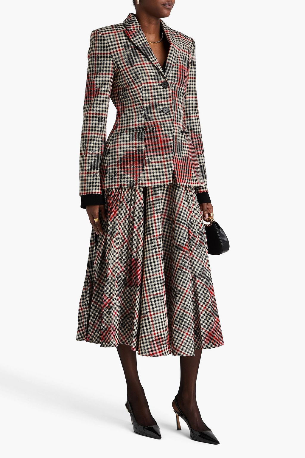 ERDEM Printed tweed blazer