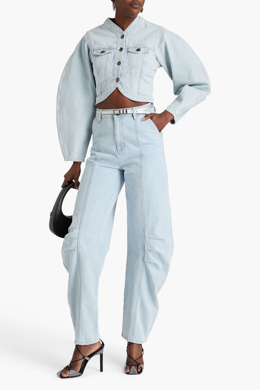 ROTATE BIRGER CHRISTENSEN High-rise barrel-leg jeans