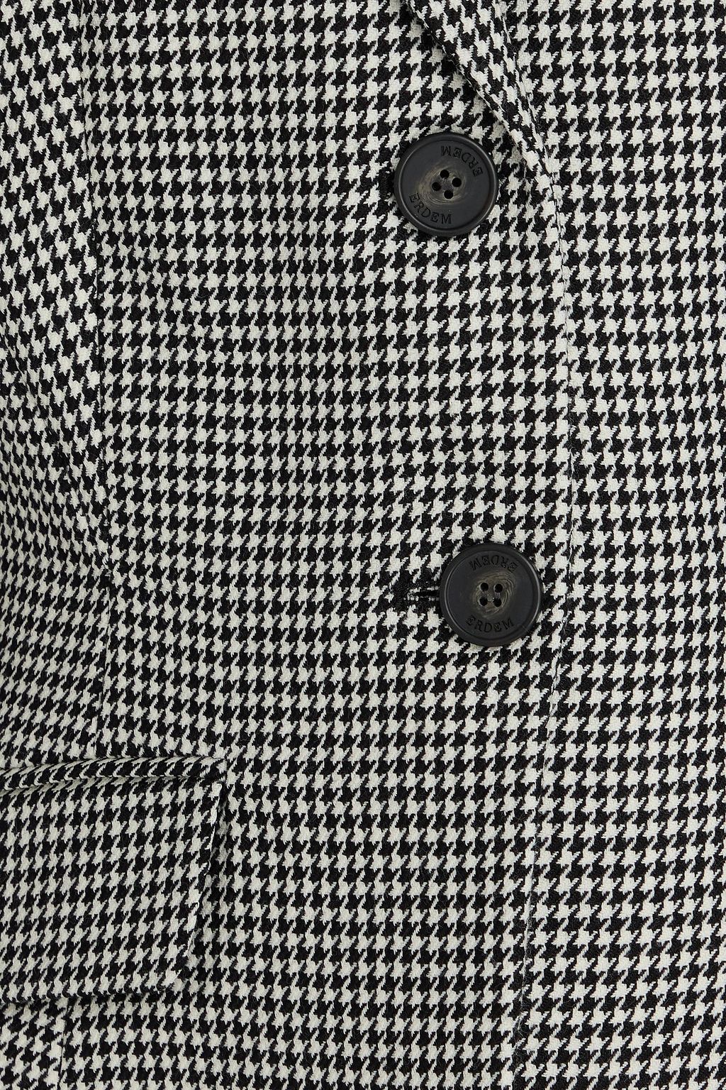 ERDEM Houndstooth wool-tweed blazer