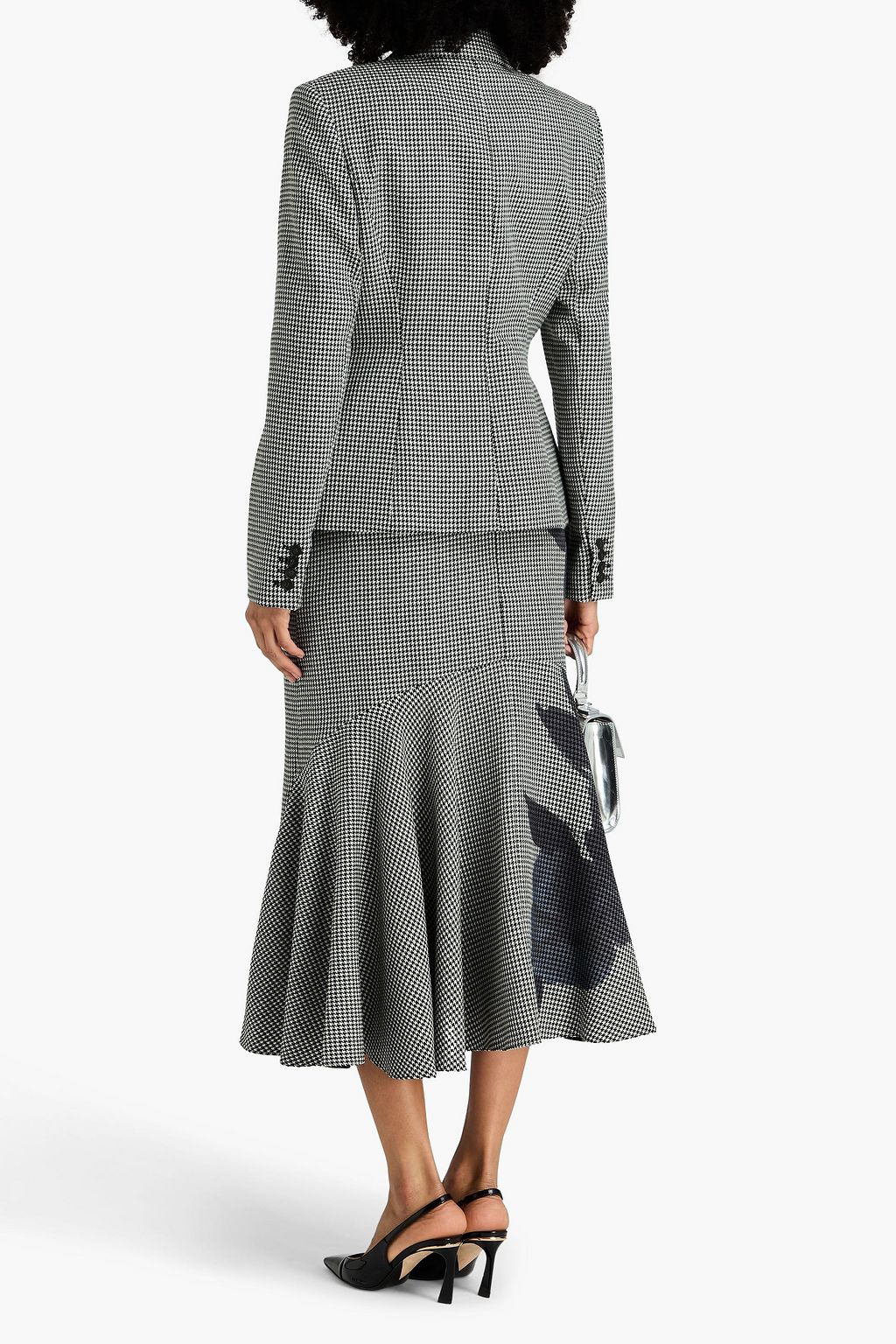 ERDEM Houndstooth wool-tweed blazer