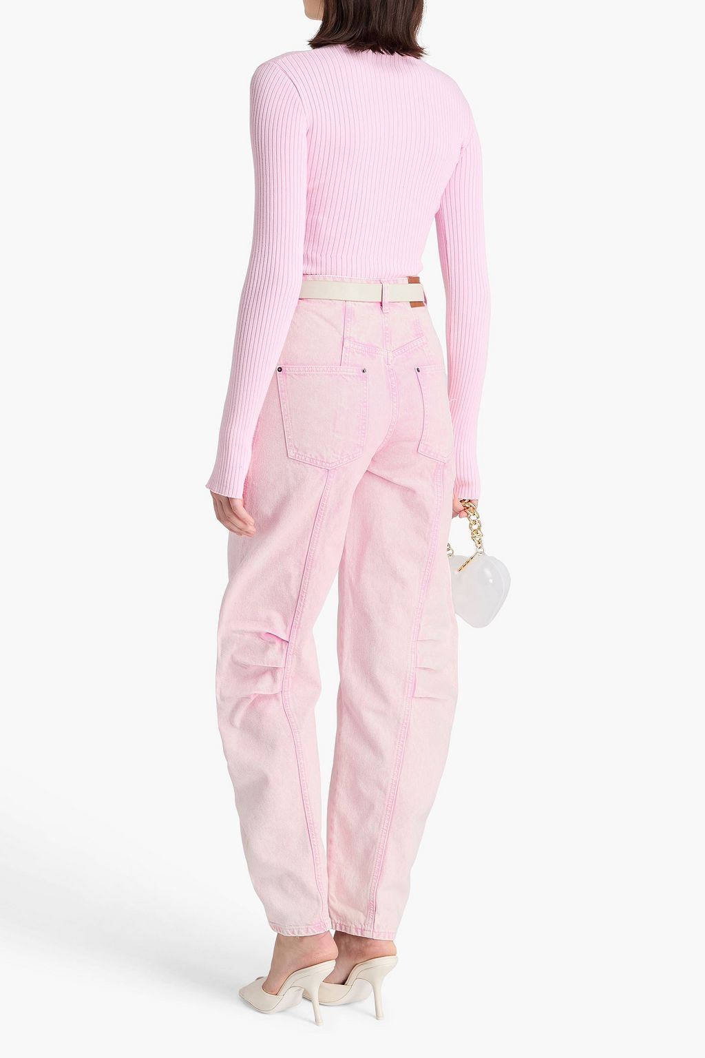 ROTATE BIRGER CHRISTENSEN High-rise barrel-leg jeans