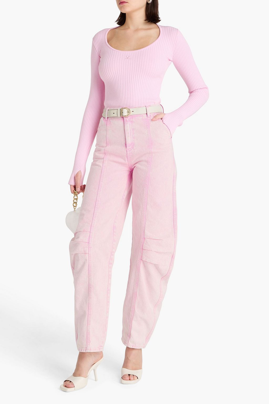 ROTATE BIRGER CHRISTENSEN High-rise barrel-leg jeans