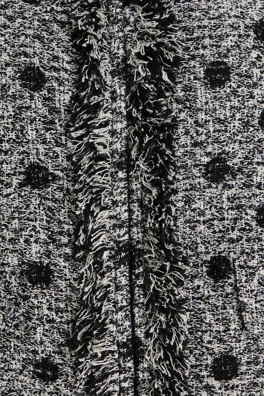 ERDEM Cropped polka-dot tweed jacket