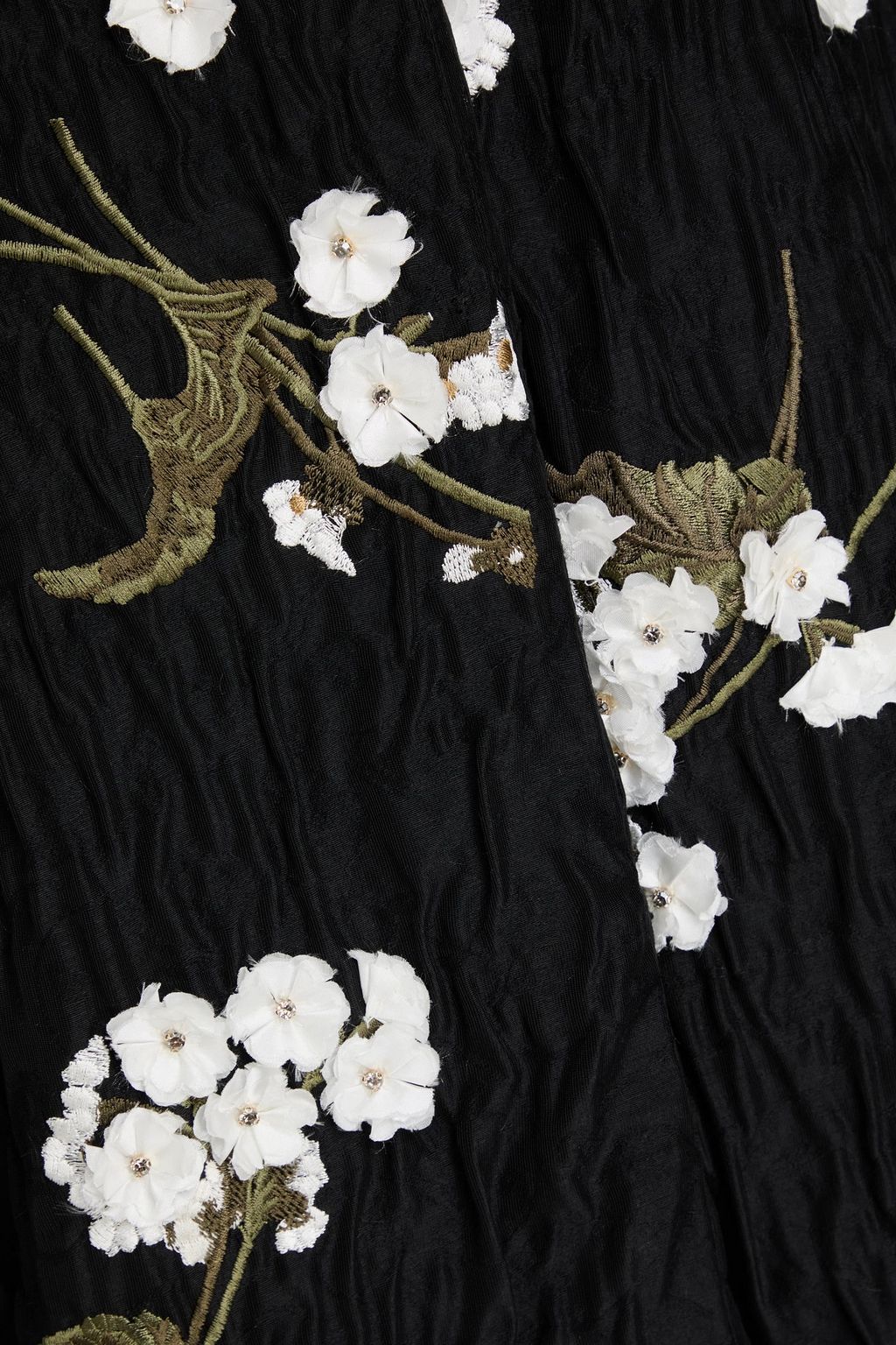 ERDEM Embroidered wool-blend cloqué coat