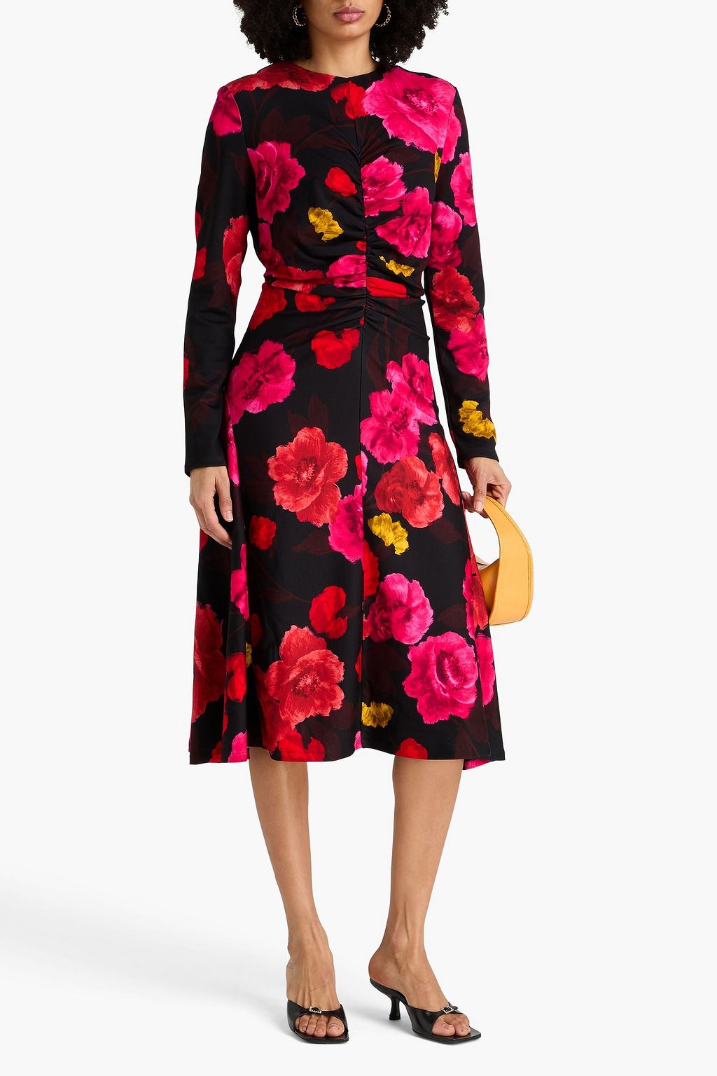 ERDEM Violetta floral-print jersey midi dress