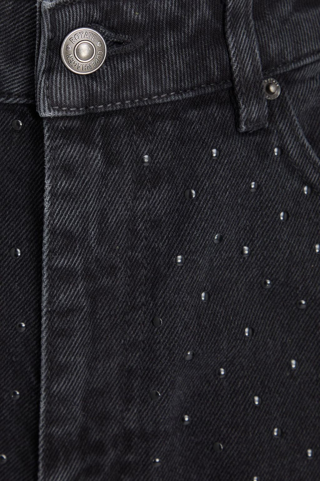 ROTATE BIRGER CHRISTENSEN Embellished high-rise straight-leg jeans