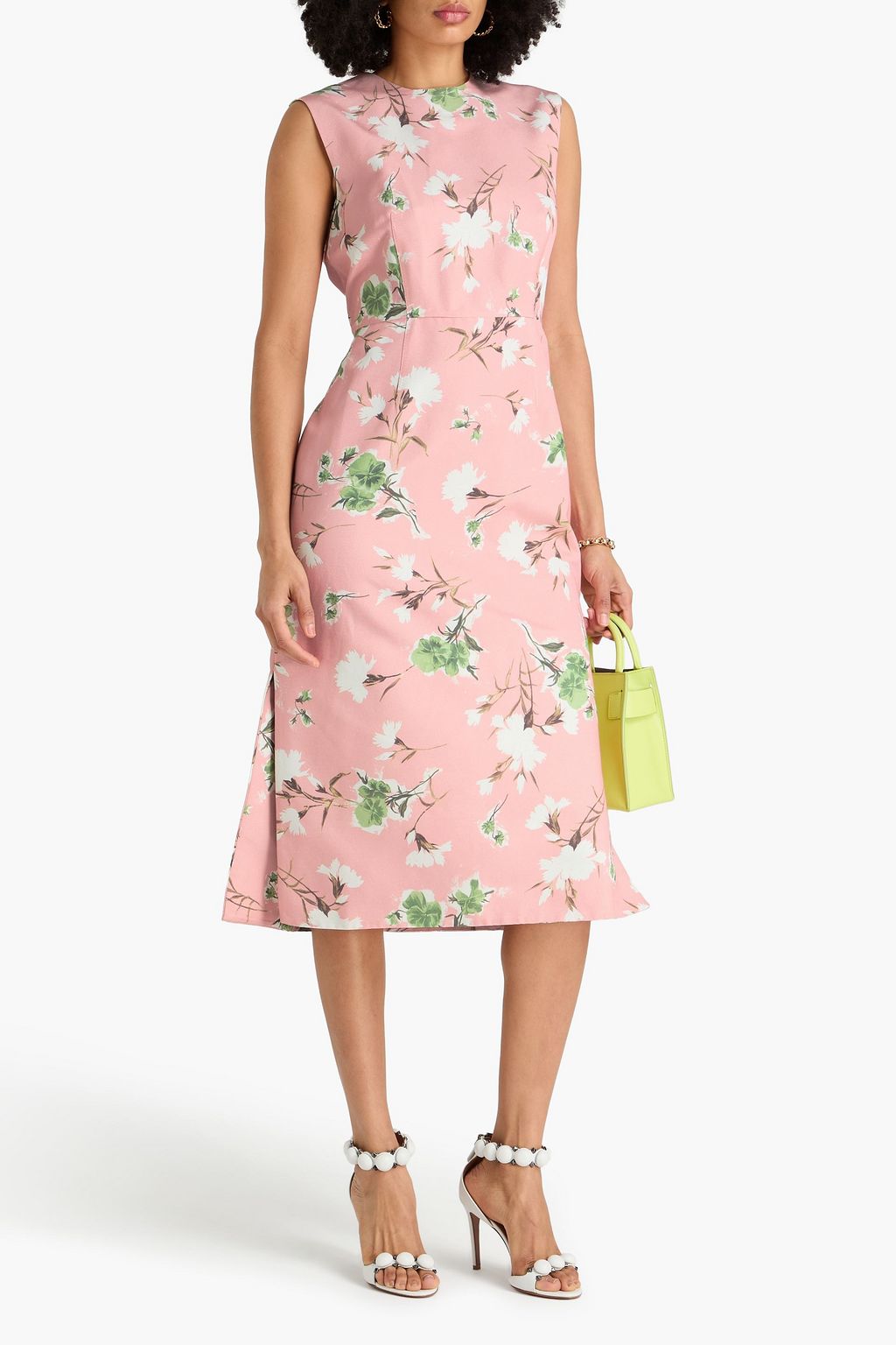 fitted light purple prom dress £1,228.61 Erdem Darlina Ohana Orchid-print jersey dress SIZE UK 10 US 6 IT 42 ladies