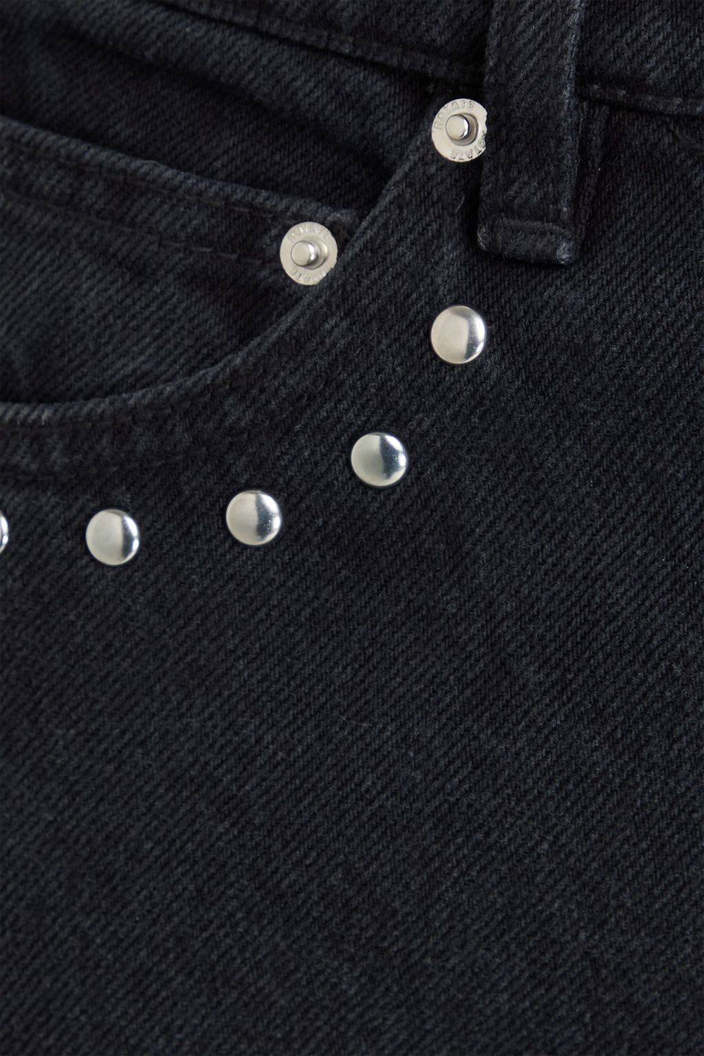 ROTATE BIRGER CHRISTENSEN بنطال جينز بأرجل مستقيمة وبخصر مرتفع بتصميم مزركش