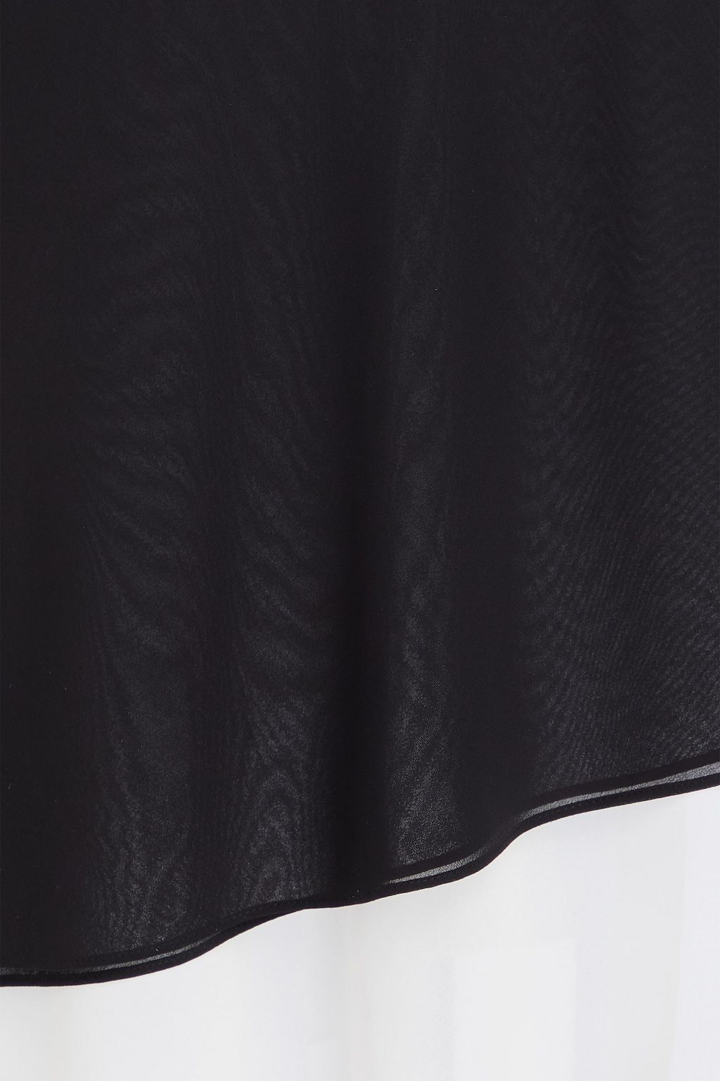 ROTATE BIRGER CHRISTENSEN Asymmetric two-tone georgette midi skirt