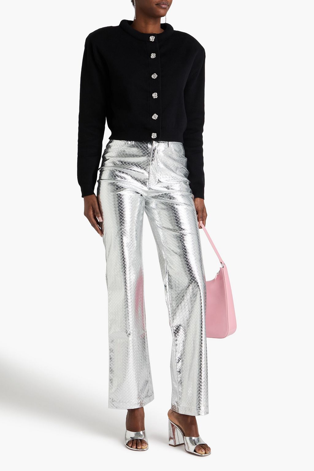 ROTATE BIRGER CHRISTENSEN Cotton and cashmere-blend cardigan