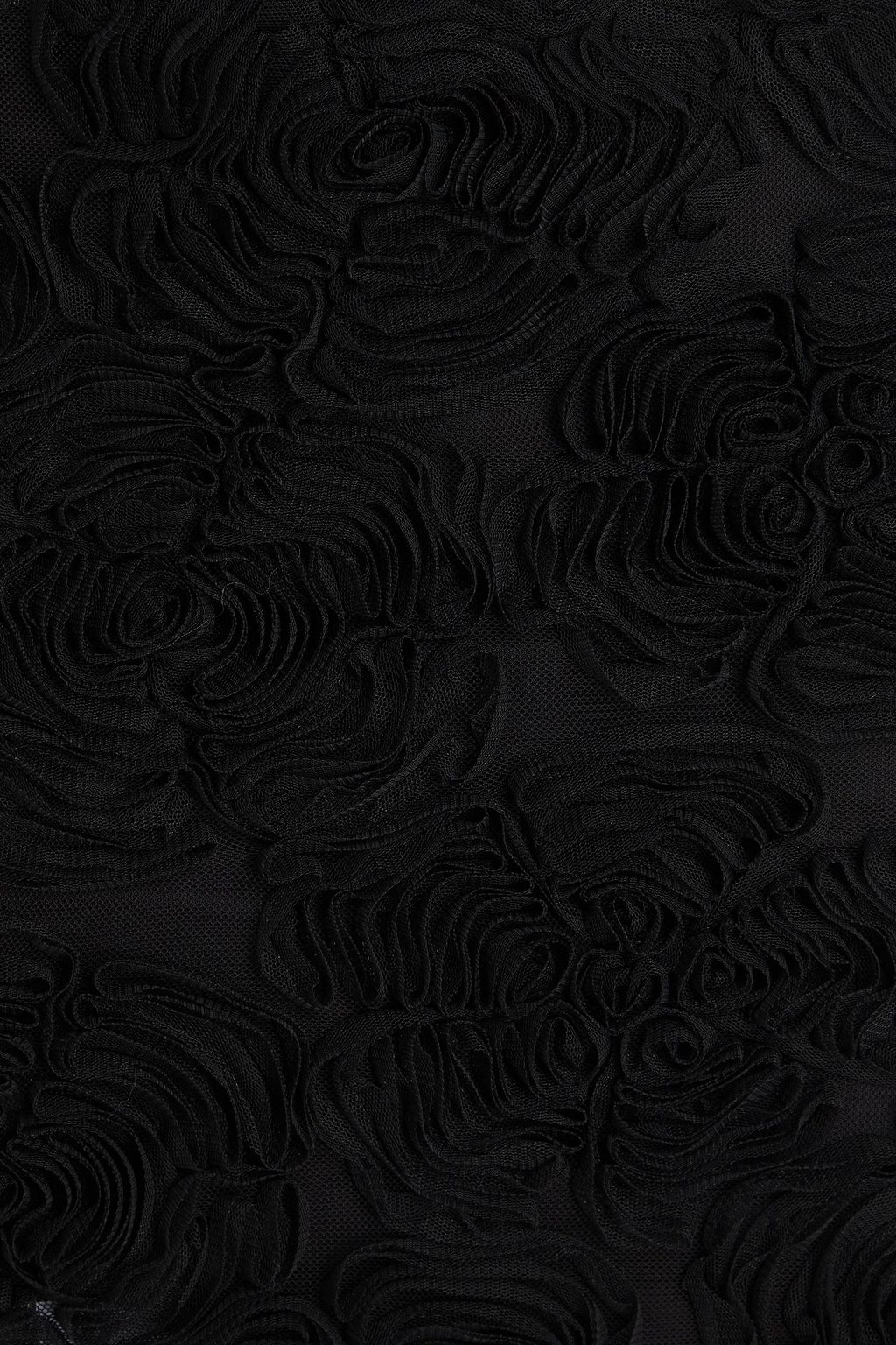 ROTATE BIRGER CHRISTENSEN メッシュ ミディペンシルスカート フローラルアップリケ付き