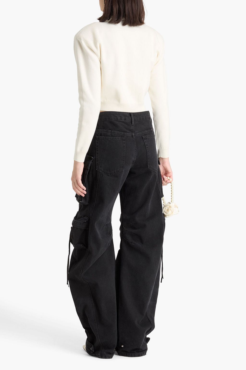 ROTATE BIRGER CHRISTENSEN Cotton and cashmere-blend cardigan