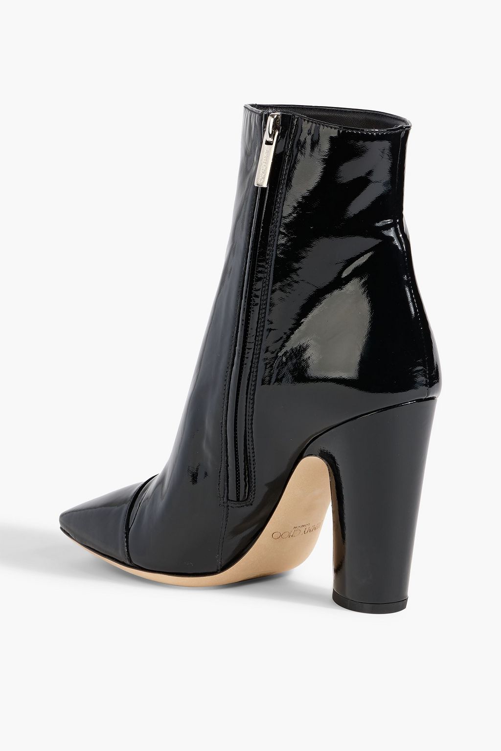 JIMMY CHOO Mirren 85 patent-leather ankle boots