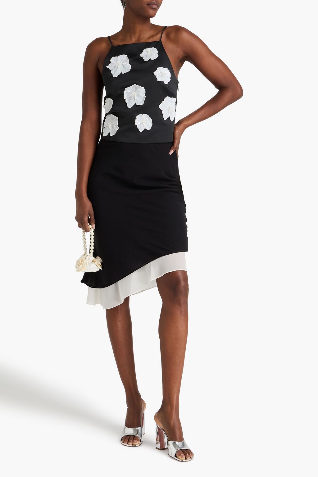 ROTATE BIRGER CHRISTENSEN Embellished satin top