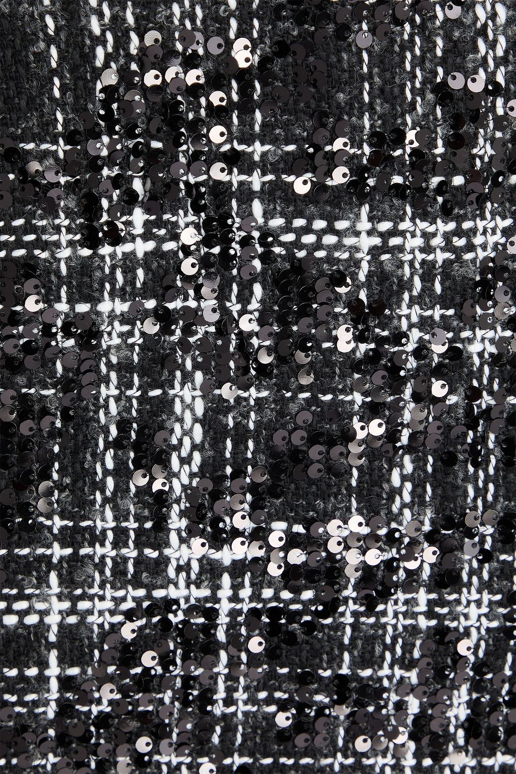 ROTATE BIRGER CHRISTENSEN Sequin-embellished bouclé-tweed mini skirt