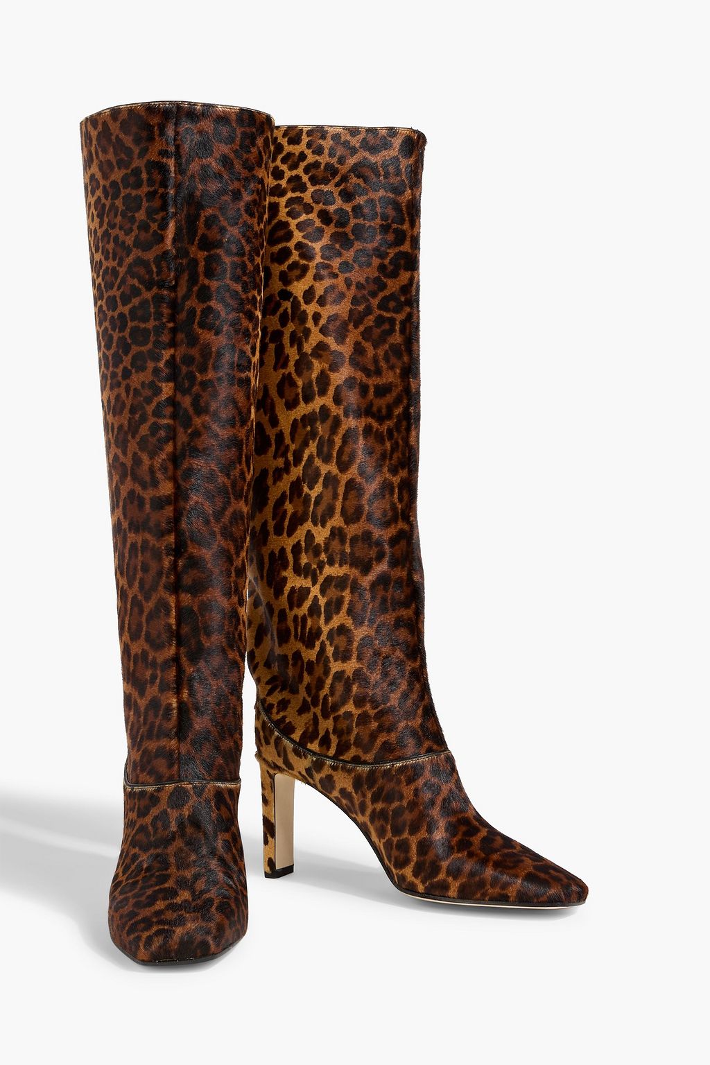 JIMMY CHOO Mahesa 85 leopard-print calf hair boots