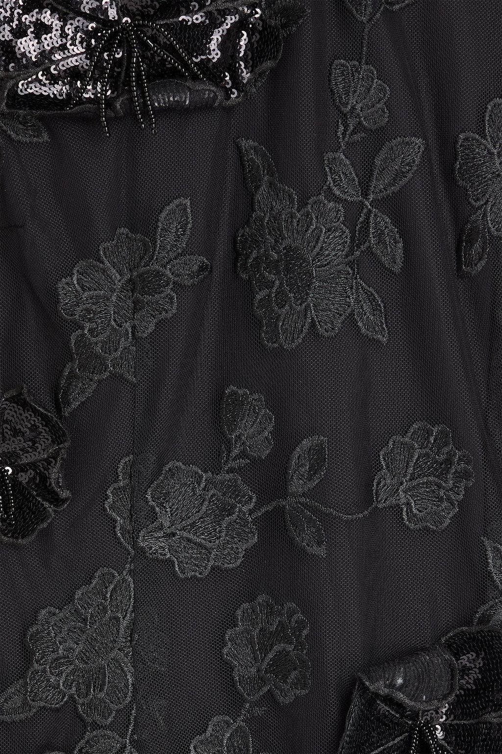 ROTATE BIRGER CHRISTENSEN Embroidered mesh mini dress