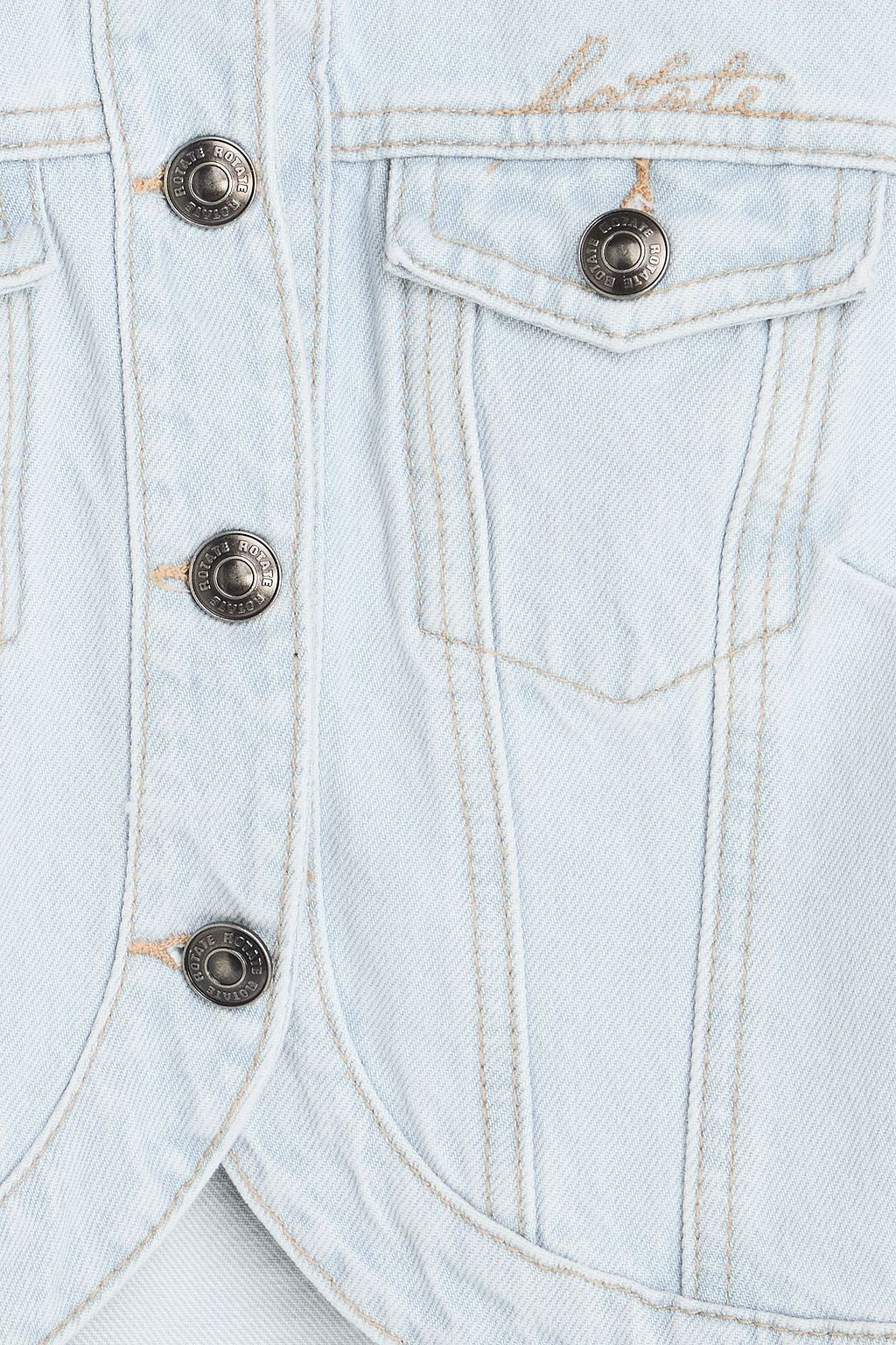 ROTATE BIRGER CHRISTENSEN Cropped denim jacket