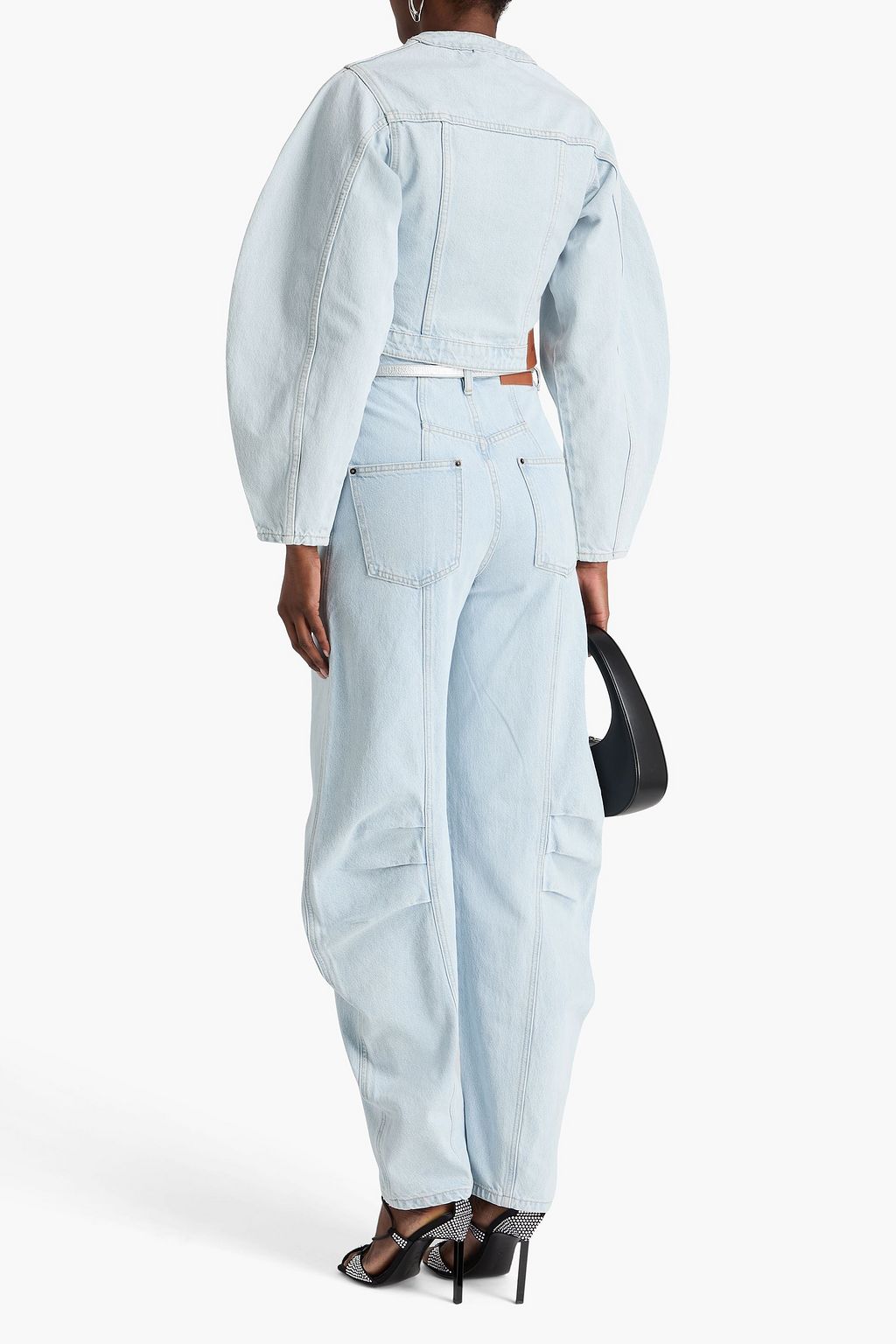 ROTATE BIRGER CHRISTENSEN Cropped denim jacket