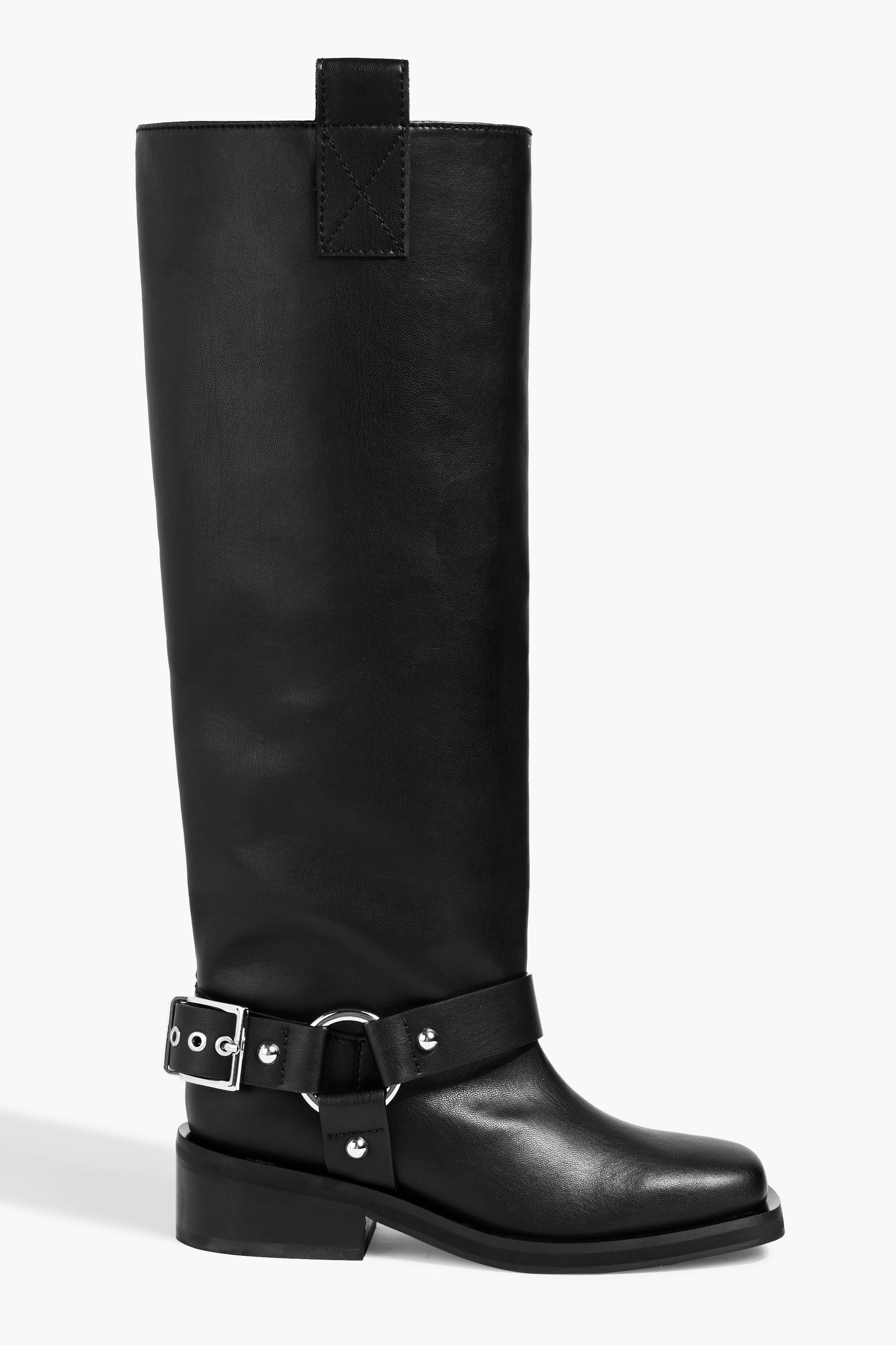 GANNI Buckled knee boots