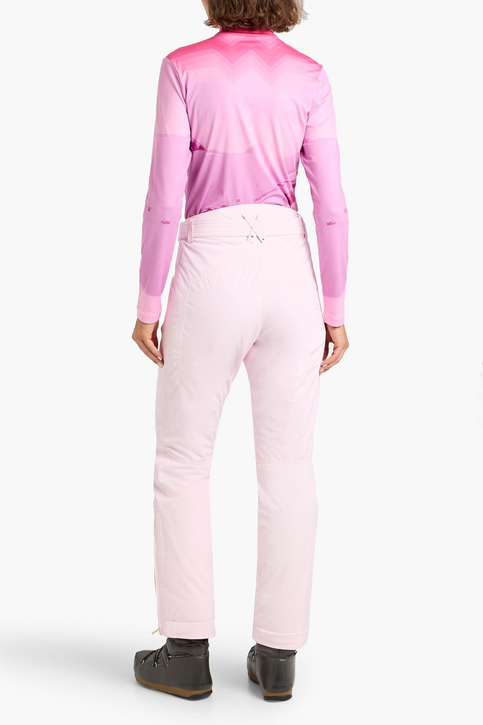 Bogner Beline Printed Stretch-jersey Base Layer In Pink