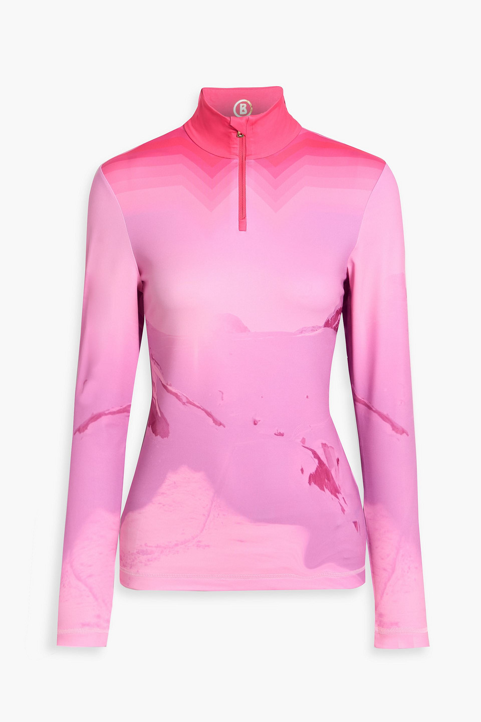 Bogner Beline Printed Stretch-jersey Base Layer In Pink