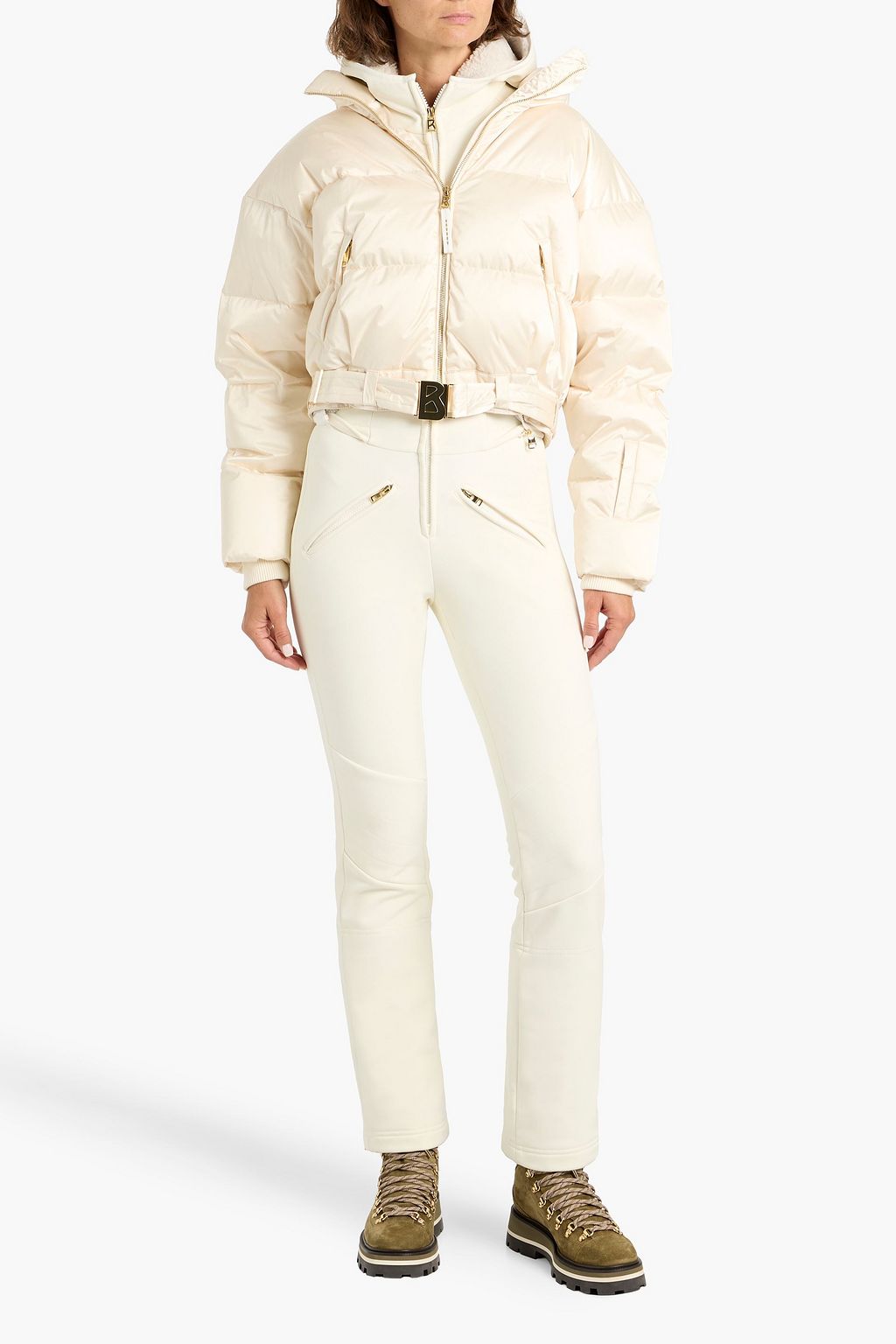 BOGNER Aya stretch ski suit and quilted down jacket set