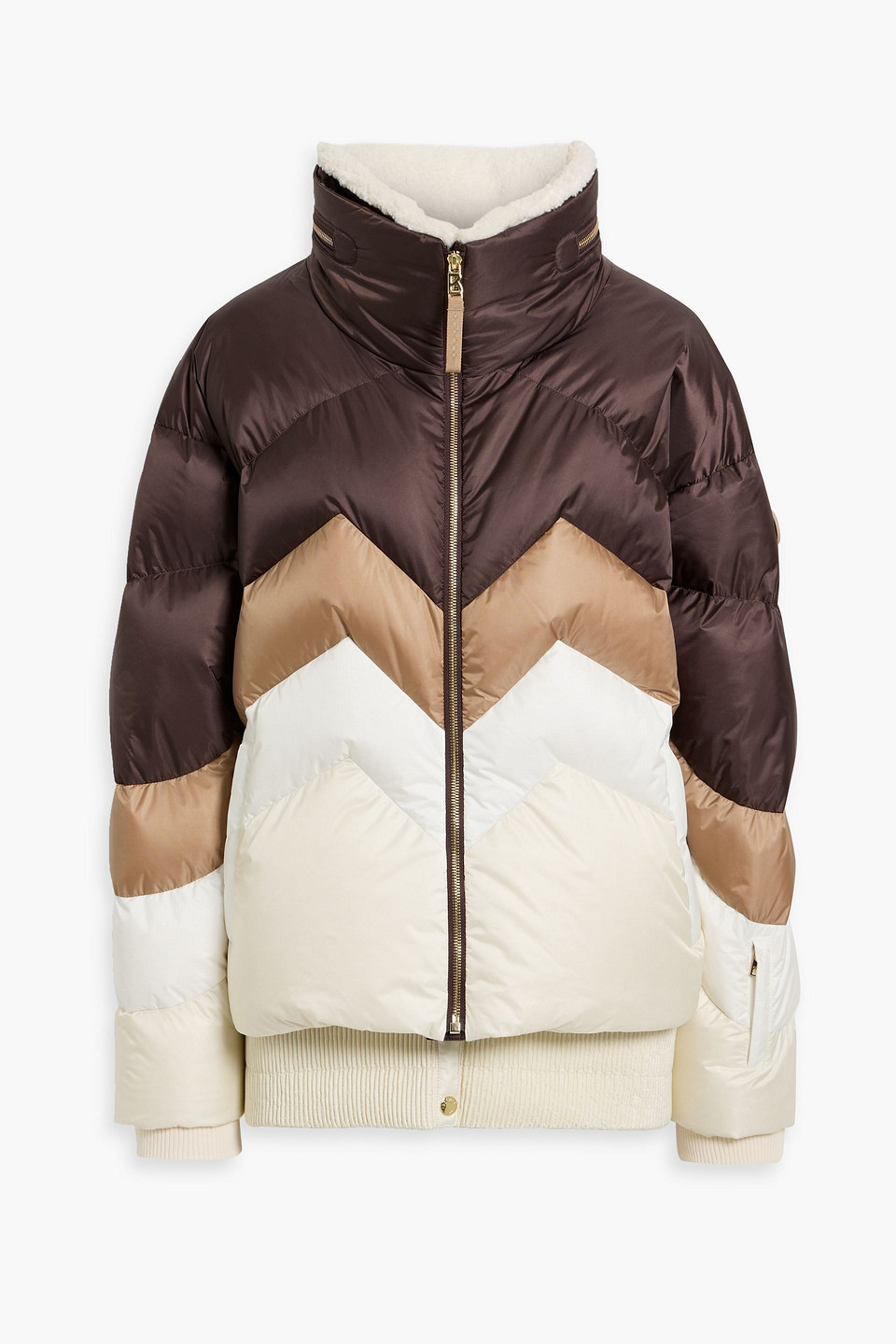 Bogner Vanja Color-block Ripstop-paneled Down Ski Jacket In Multi